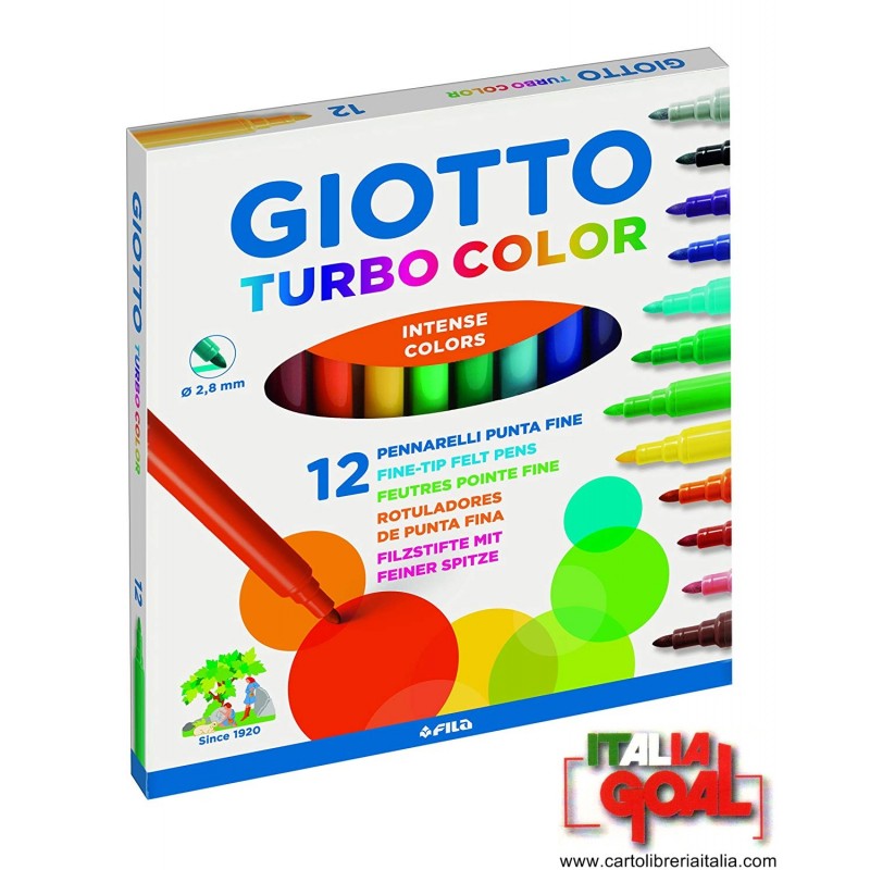 Colori a Spirito Giotto Turbo Color da 12pz