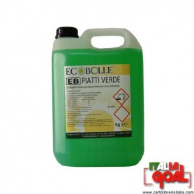EB Piatti Verde Sapone Liquido Concentrato idoneo HACCP (PH Neutro)