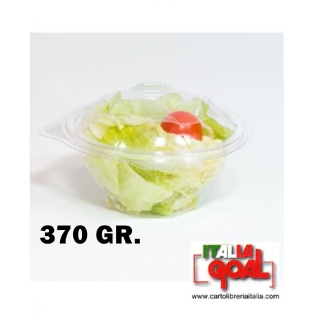 Contenitori PET per Insalata Tondi Gr. 370 PZ. 50