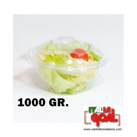 Contenitori PET per Insalata Tondi Gr. 1000 PZ. 50