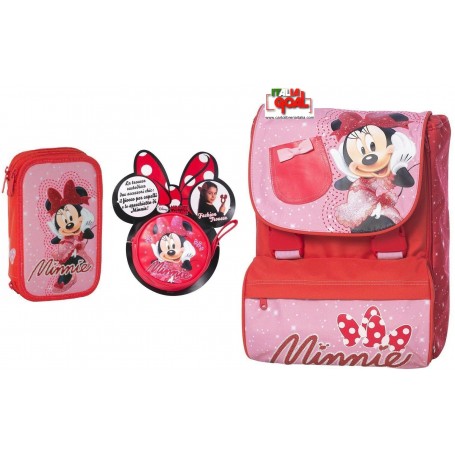 Set Scuola Minnie (Zaino Est, Portacol. e Gadget)