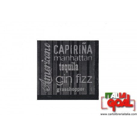 Tovaglioli InFiore 25x25 per Drink (Nero) 100 Pz.