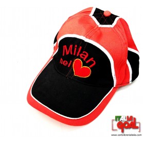 Cappello con Visiera Milan