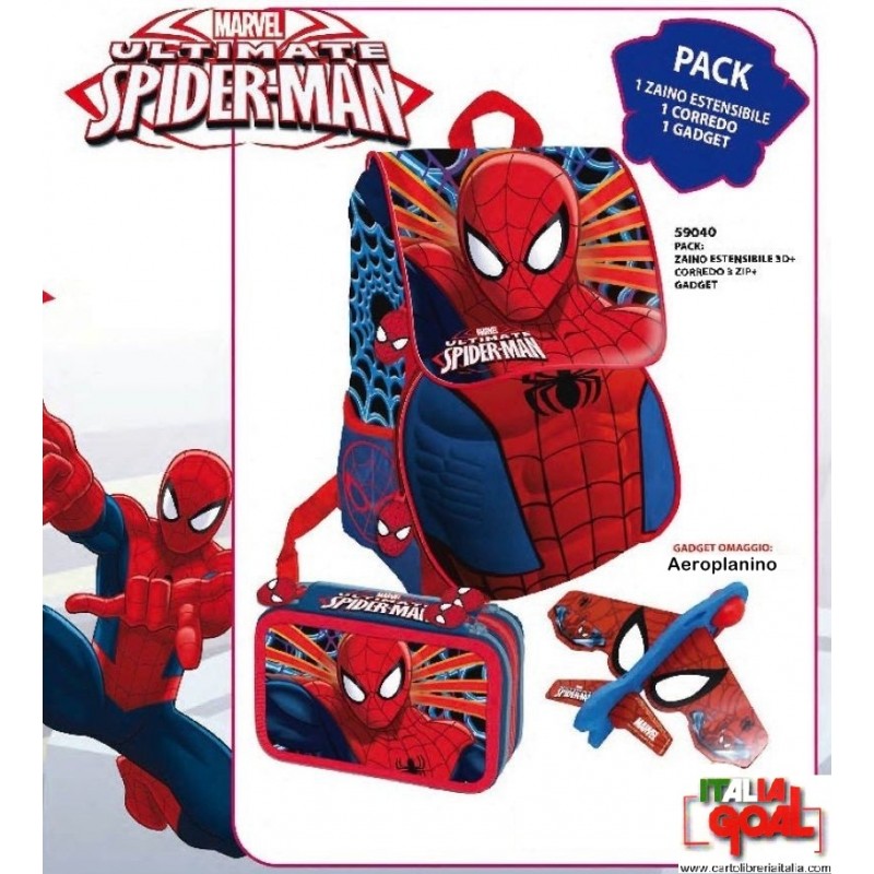 Astuccio Marvel Spider-Man Bambini Occorrente per la scuola Occorrente per la scuola Marvel Occorrente per la scuola 