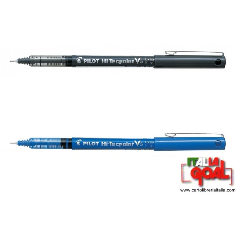 PENNE PILOT Hi-Tecpoint V5 - Set 3 Penne A Sfera Punta Fine 0.3 Mm, Colore Verde, Clip Metallica - Foto 6