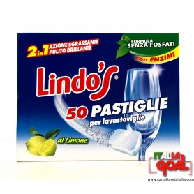 Pastiglie per Lavastoviglie Lindo's 50 Pz.