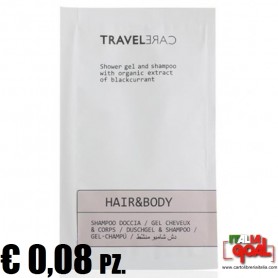 Bustina Shampoo Doccia 10ML Travel Care (200 Pz.)
