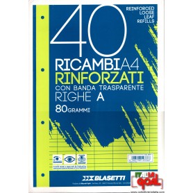 Ricambi Rinforzati per Carpette ad Anelli Rig. A