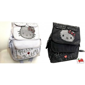 Zaino Asilo Hello Kitty con Strass (Vari Colori)