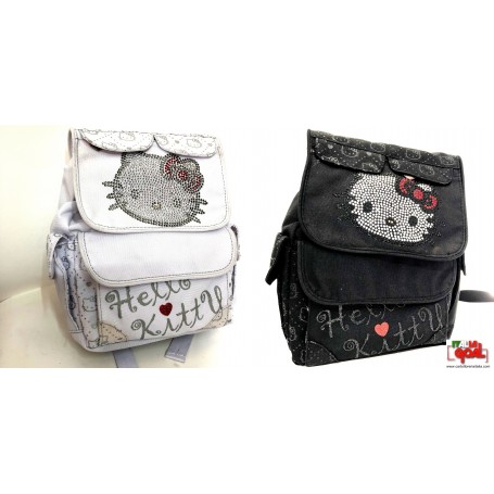 Zaino Asilo Hello Kitty con Strass (Vari Colori)