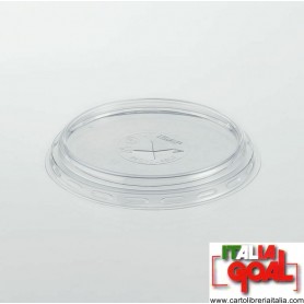 Coperchi per Bicchieri Kristall CC 160-205-250-300 con Foro per Cannuccia 100 Pz.