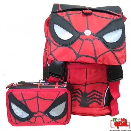 Set Zaino + Portacolori Spiderman