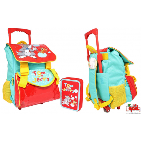 Trolley + Astuccio a 3 Cerniere Tom And Jerry