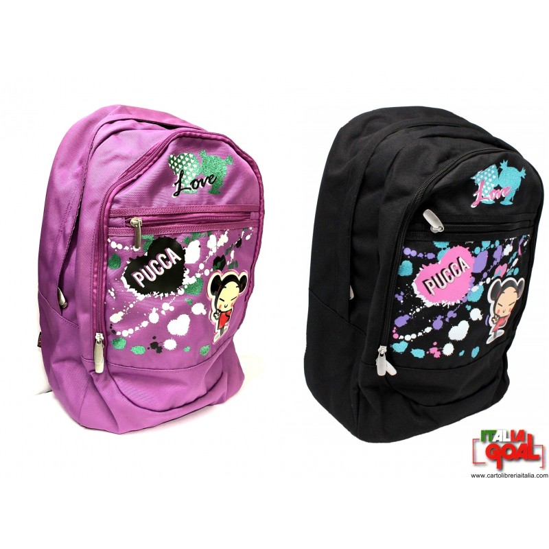 Astuccio Porta Penne Pucca Scuola - Capiente 25 Pezzi, Nero, Con Cerniera - 2