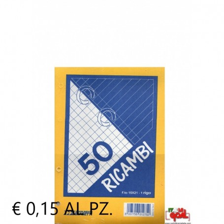 Ricambi A5 per Carpette ad Anelli 1R 100pz