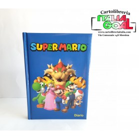 Astuccio Super Mario World Per Bambini - Con Cerniera, Scomparto Unico, Blu Navy - 21x7x8 Cm - Resistente Per Scuola