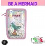 Astuccio Portacolori 3 zip Assortito  - Be a Mermaid