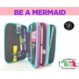 Astuccio Portacolori 3 zip Assortito  - Be a Mermaid