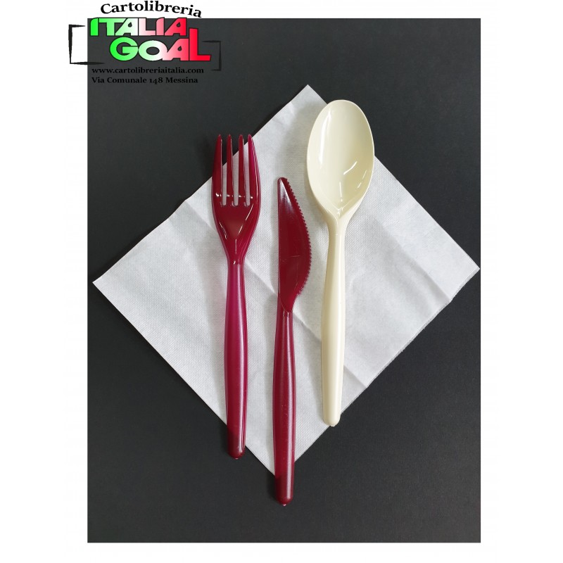 Posate Compostabili Imbustate Con Tovagliolo | Set 20 Tris Monouso | Biodegradabili E Naturali - Foto 3