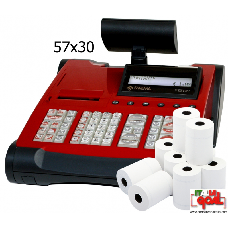 Rotoli Termici Per Registratore Di Cassa - 57x30m, Confezione Da 10 - Foto 12