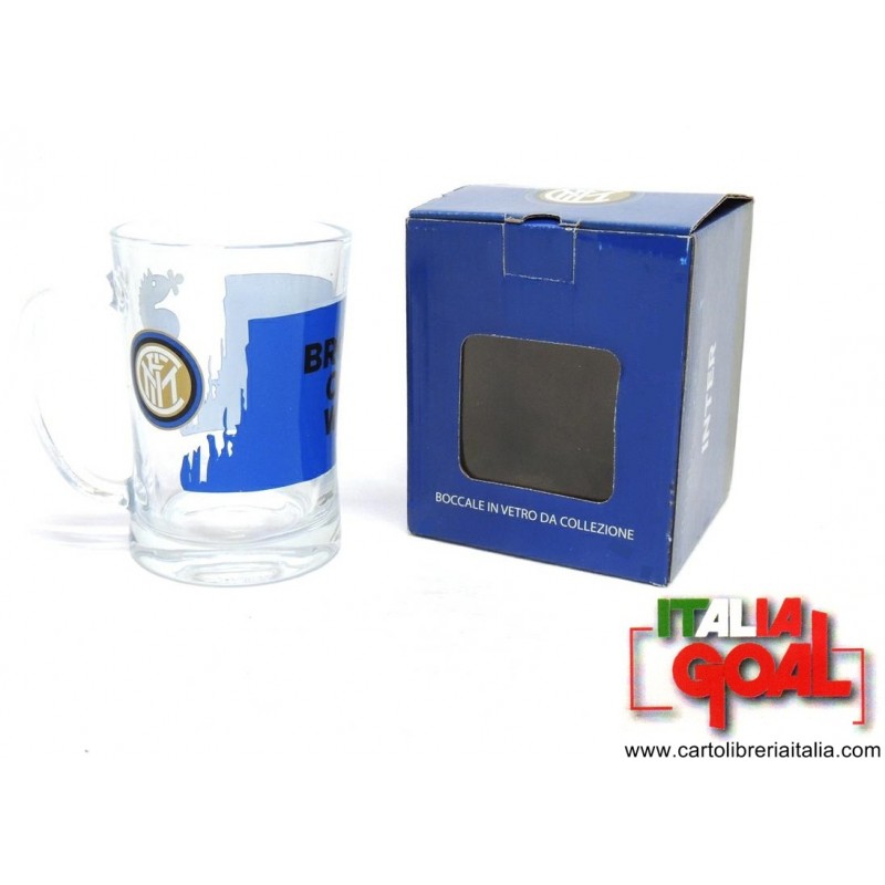 Boccale Birra Inter Official 680ml - Vetro Spesso Per I Veri Tifosi Nerazzurri!