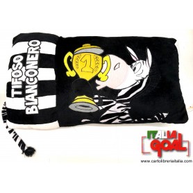 Cuscino con Mascotte Juve 45x26cm