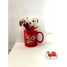 Tazza "I Love You" con Peluche